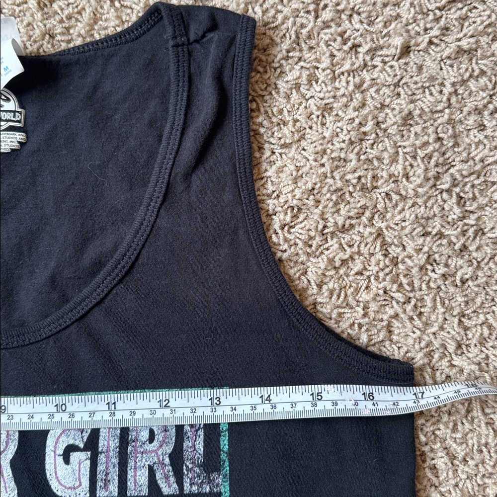 Jurassic World "Clever Girl" Graphic Tank Top Universal Studios Black Size M - Picture 5 of 7